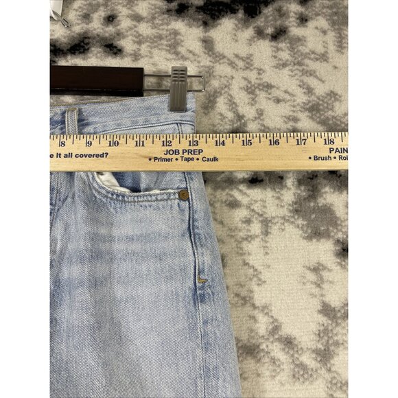 Agolde Riley Jeans Womens Size 24 Light Wash Button Fly Distressed Hippie Skater - Picture 5 of 15